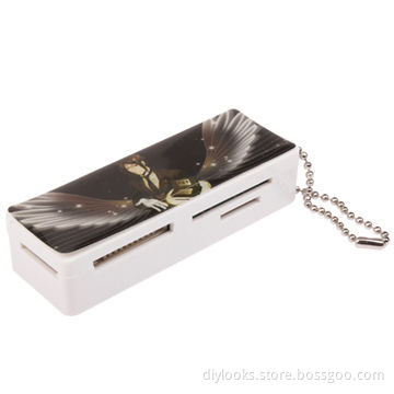 Lovely Kuroshitsuji Style USB 2.0 TF/microSD/SD/M2/Memory Stick Duo Card Reader with Keychain